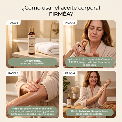 Aceite Corporal Reafirmante - Combate Celulitis, Flacidez y Arrugas