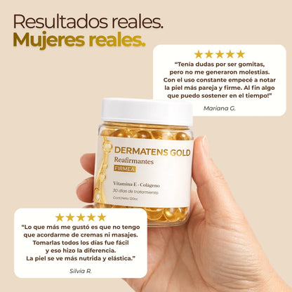 Dermatens Gold – Gomitas Reafirmantes de Uso Diario