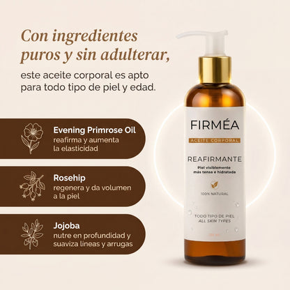 Aceite Corporal Reafirmante - Combate Celulitis, Flacidez y Arrugas